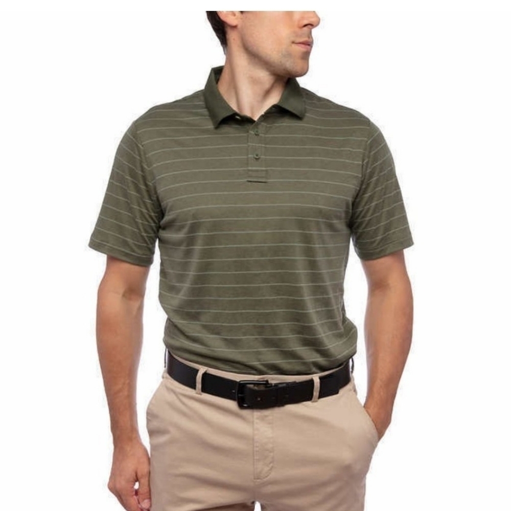 Glacier Men's Polo Shirt MoisterWicking Green Size XXL